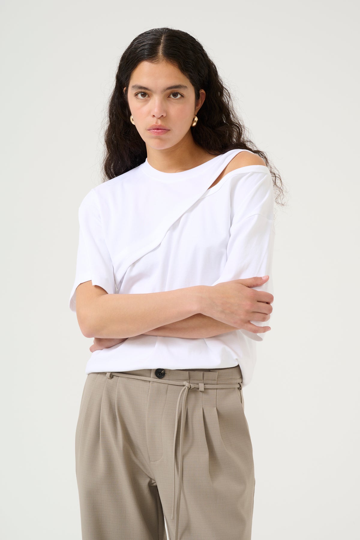 Renee Hole Tee | Bright White