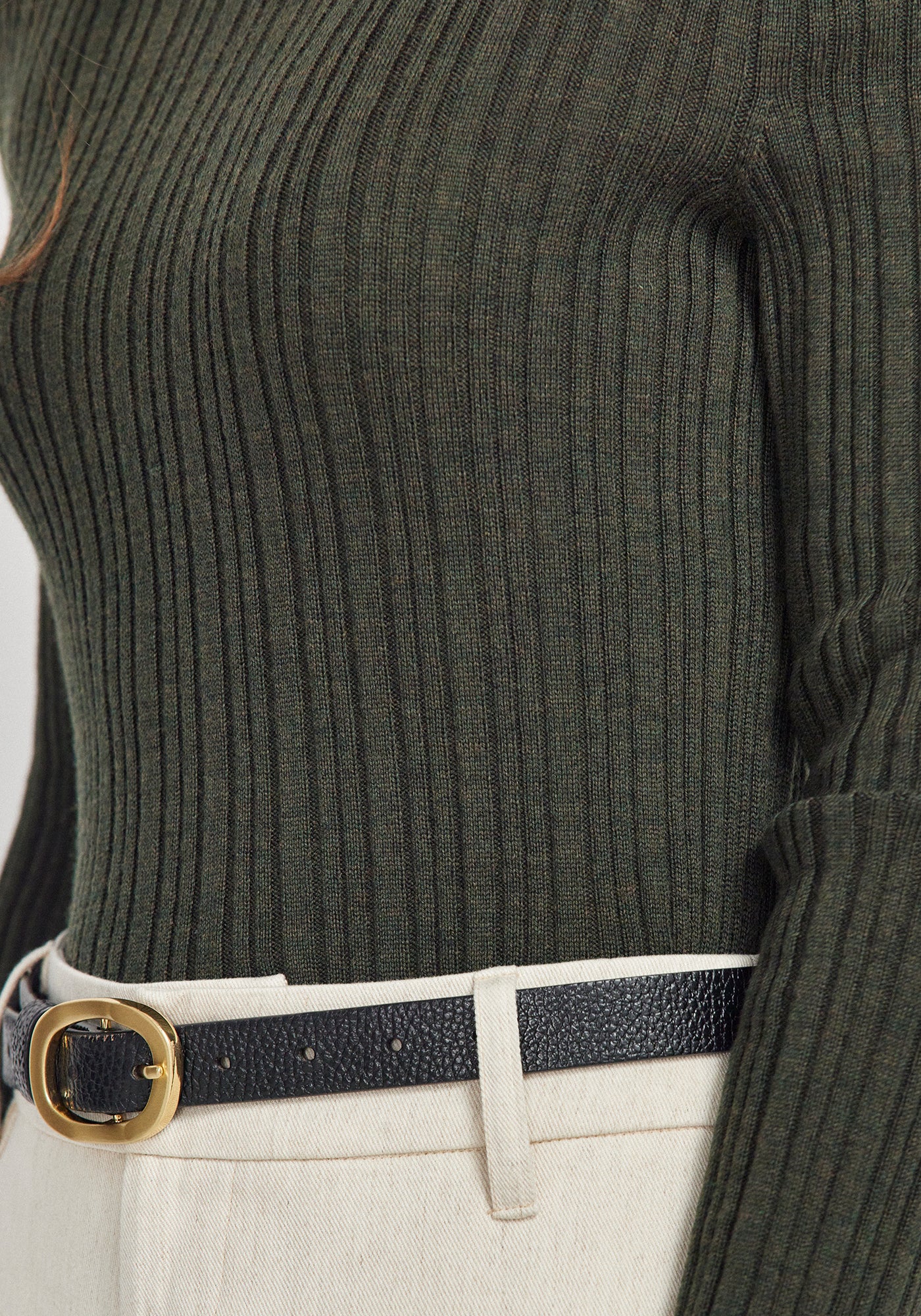 Ella Rib Top | Forest