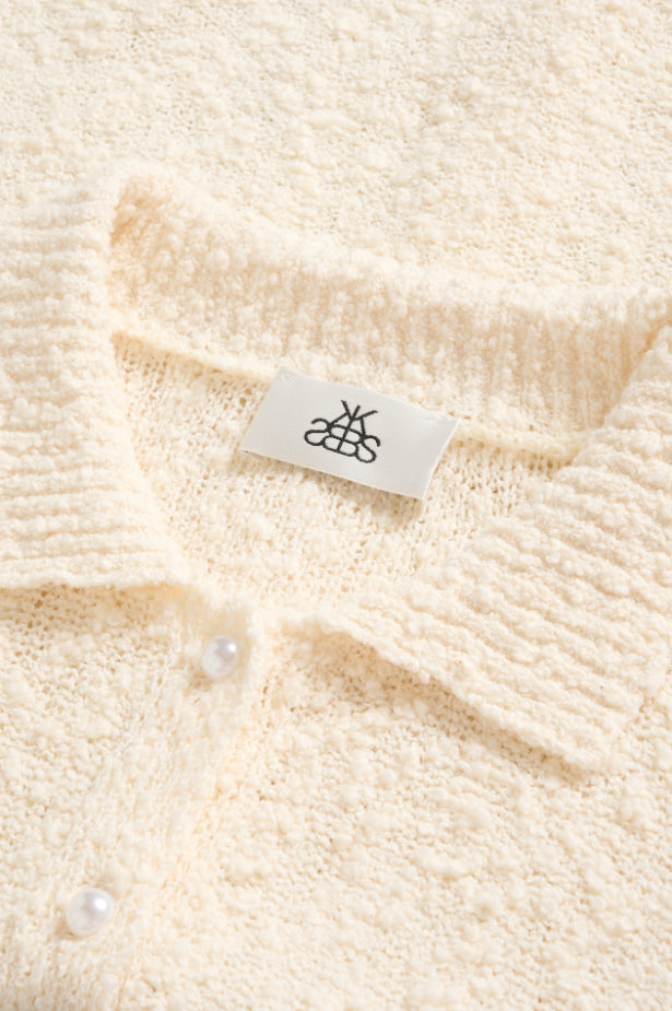 Unice Cardigan SS | Egret
