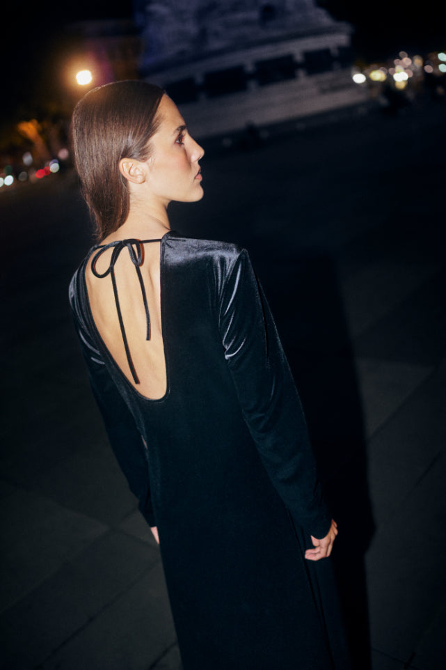KBCecilia Long Dress | Meteorite