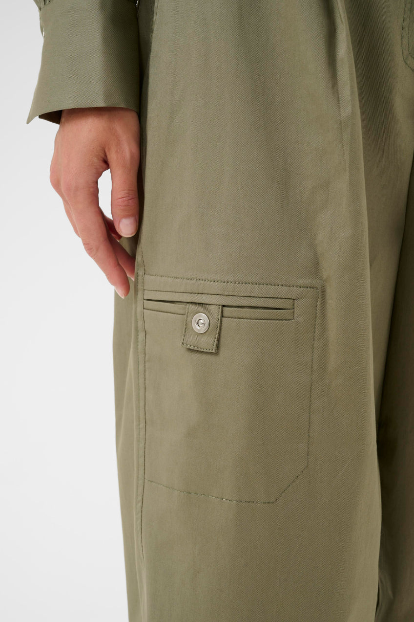 Egina Pants | Deep Lichen Green
