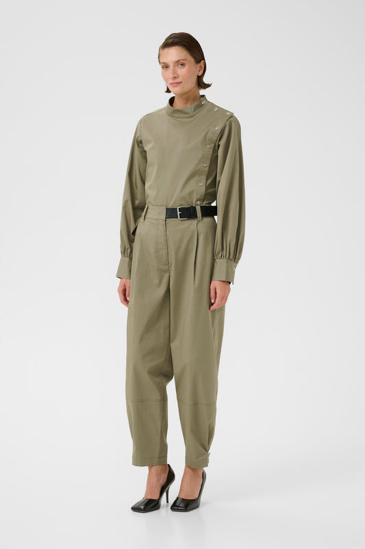 Egina Pants | Deep Lichen Green
