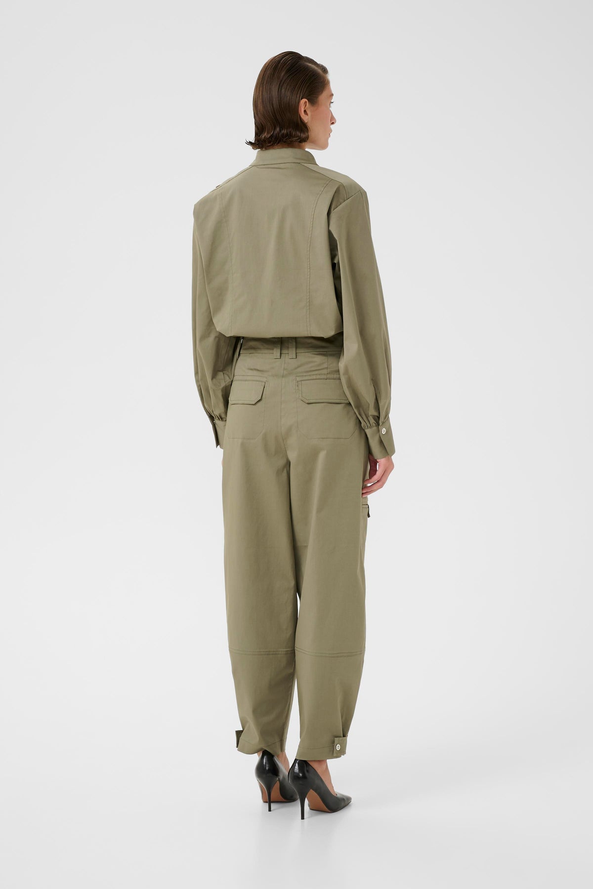 Egina Pants | Deep Lichen Green