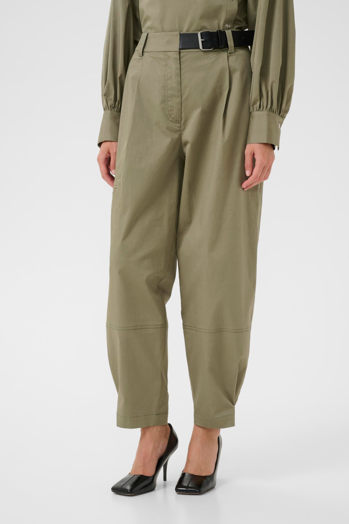 Egina Pants | Deep Lichen Green