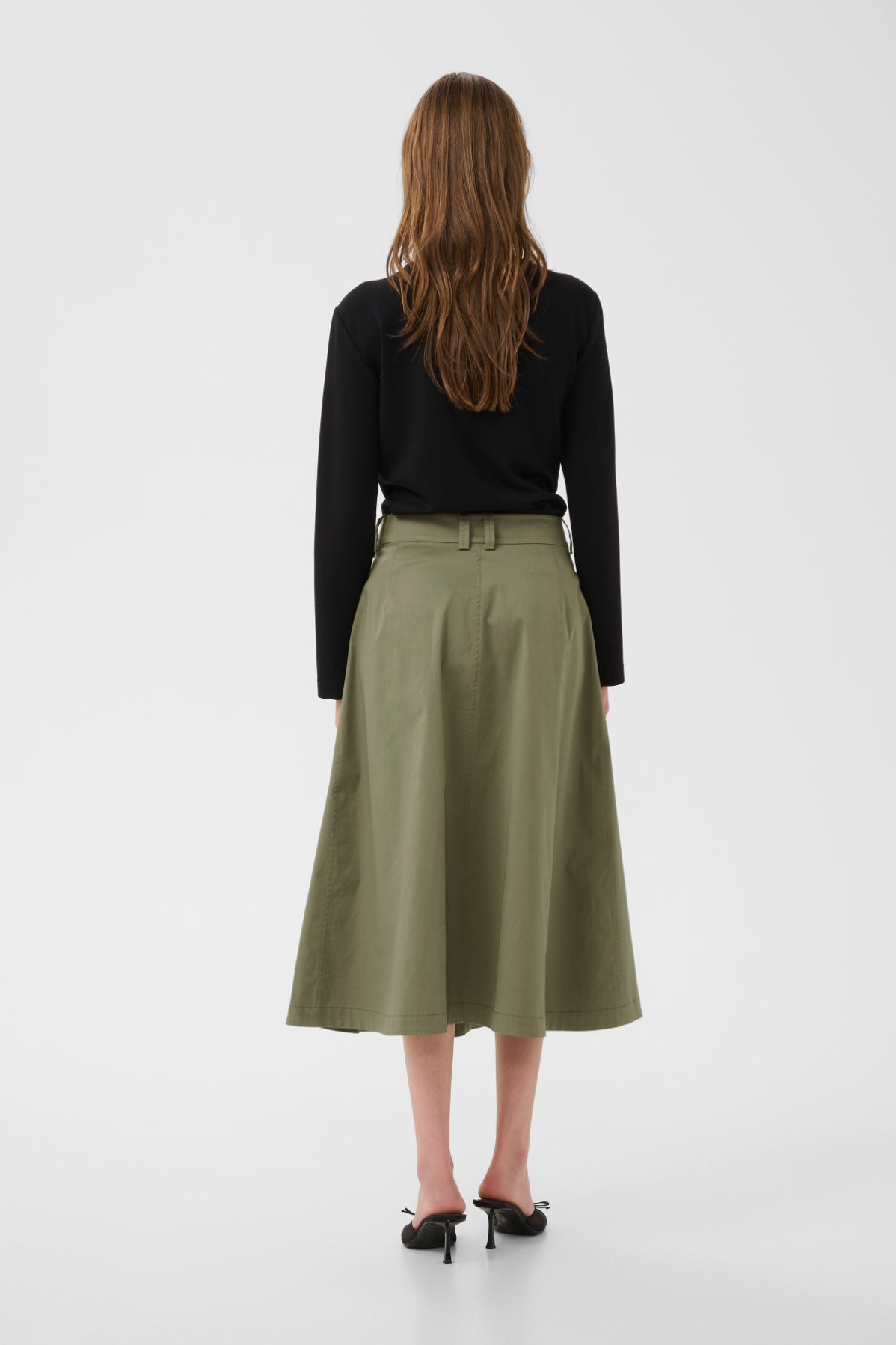 Egina Skirt | Deep Lichen Green