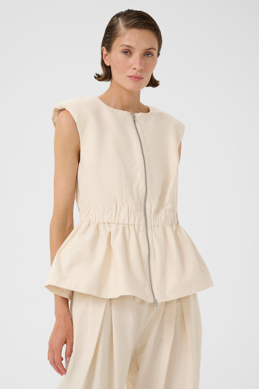 Emery Waistcoat | Egret