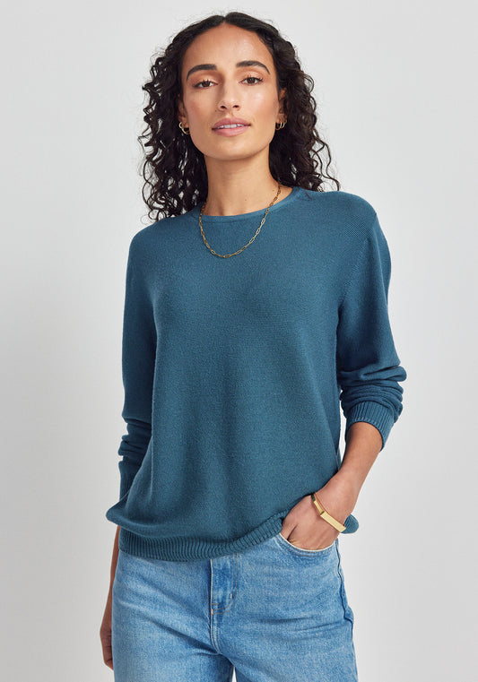 Stitch Sweater | Ocean Mist
