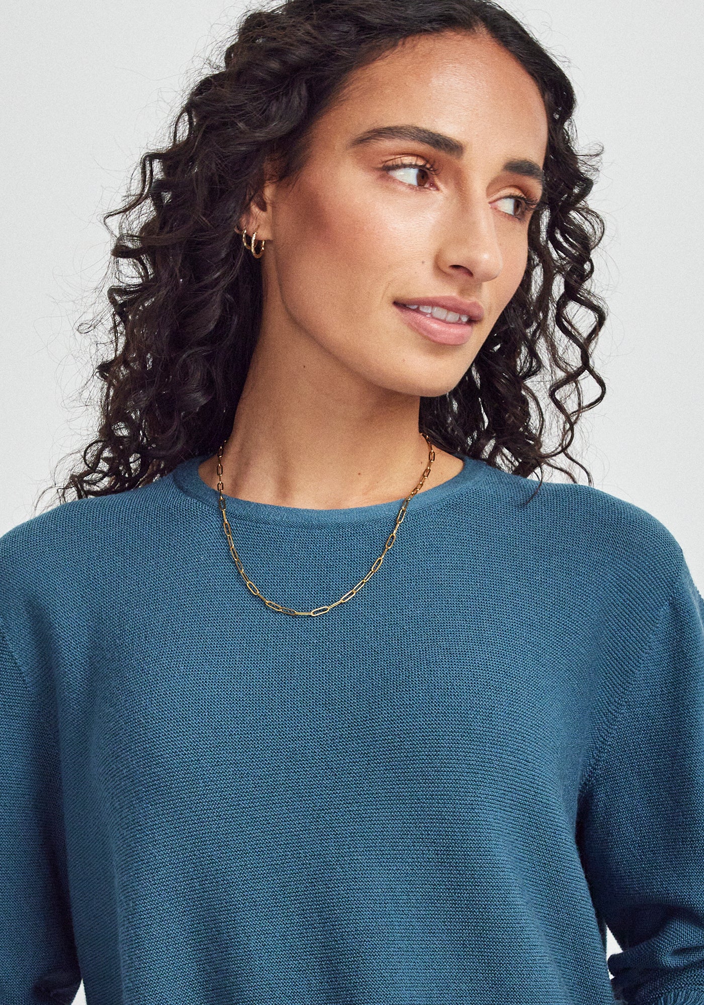 Stitch Sweater | Ocean Mist