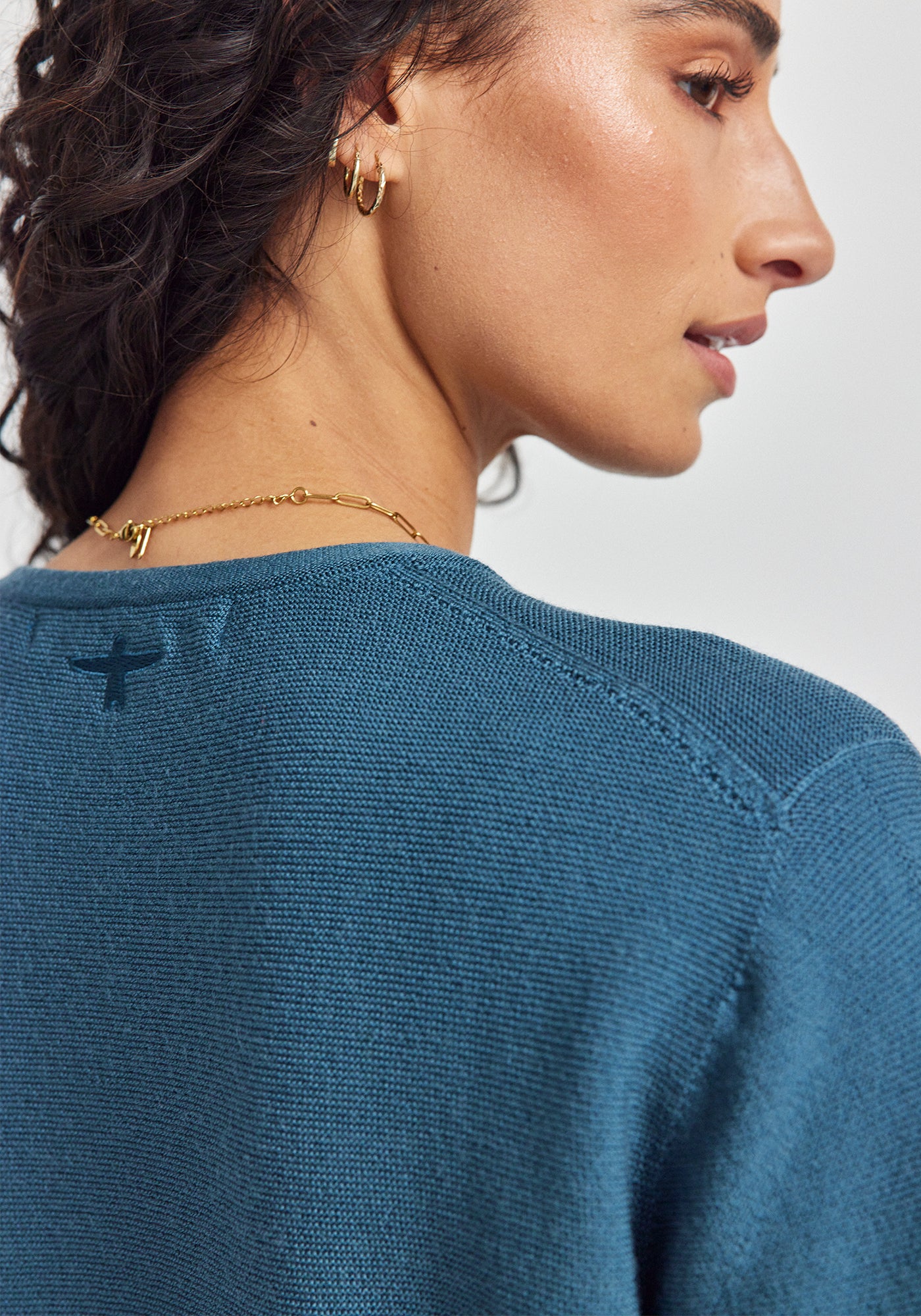 Stitch Sweater | Ocean Mist