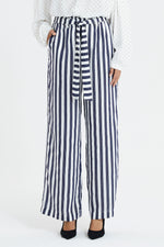 Load image into Gallery viewer, Lollys Laundry Vicky Pants - Dark Blue Stripe
