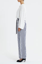 Load image into Gallery viewer, Lollys Laundry Vicky Pants - Dark Blue Stripe
