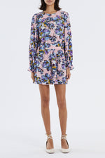Load image into Gallery viewer, Lollys Laundry Parina Dress - Pink/Blue Flower Print
