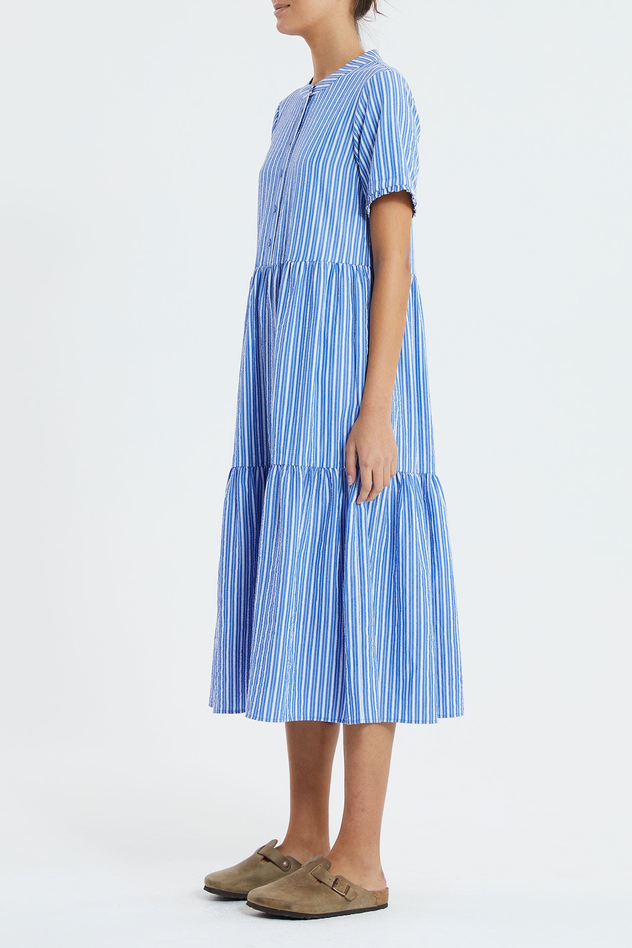 Lollys Laundry Fie Dress - Blue Stripe