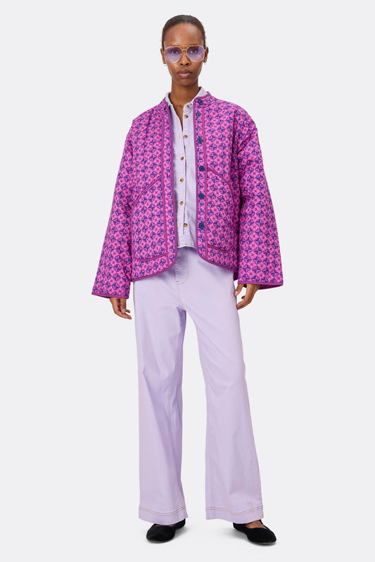 Rome Jacket | Purple Patchwork