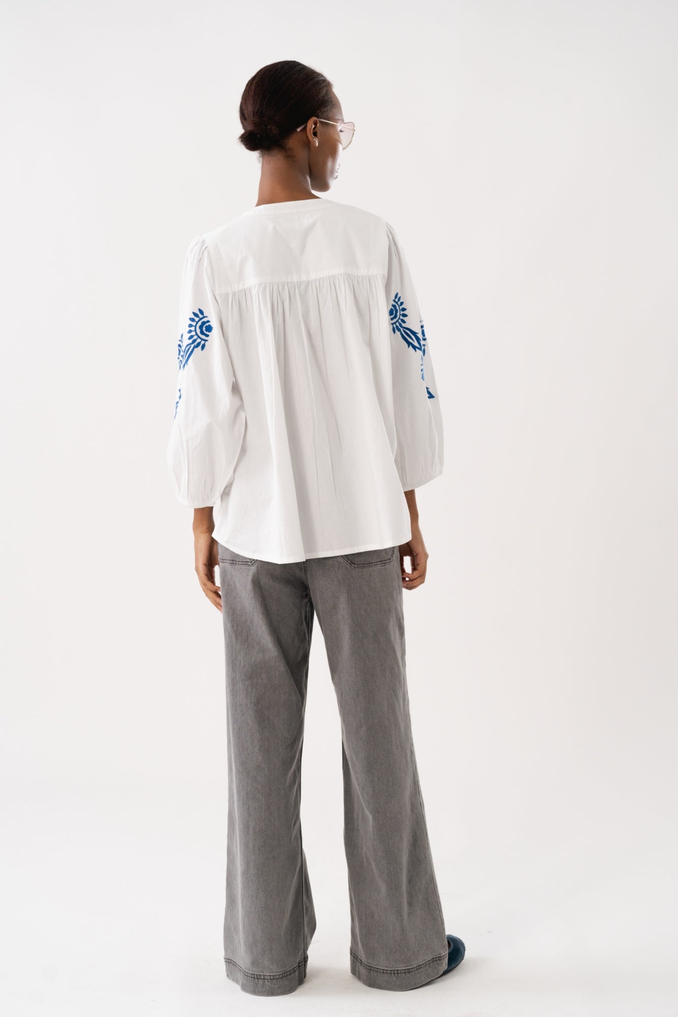 LOLLYS LAUNDRY Faith Blouse | White