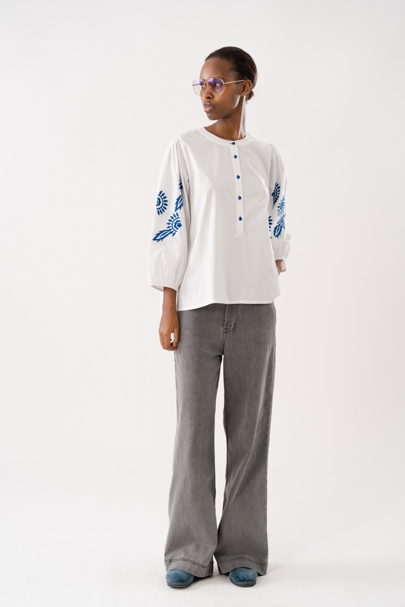 LOLLYS LAUNDRY Faith Blouse | White