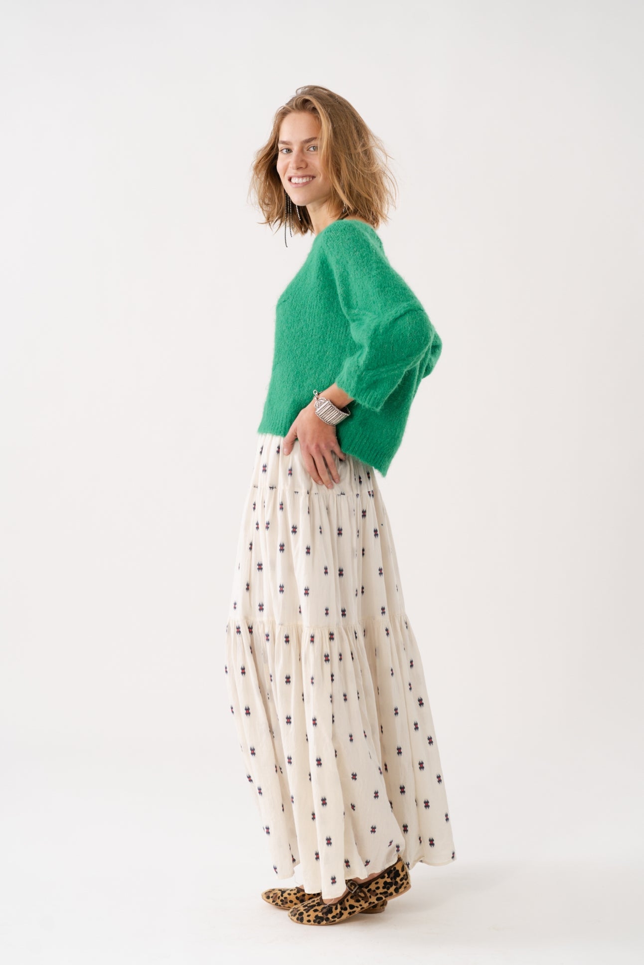 LOLLYS LAUNDRY Sunset Maxi Skirt | Creme