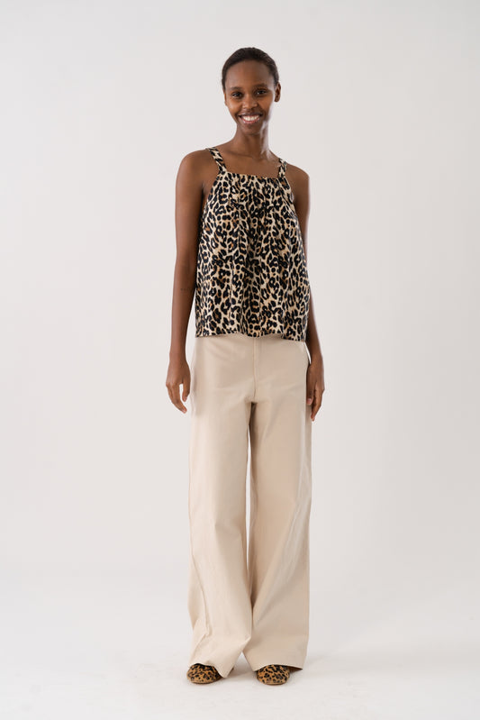 LOLLYS LAUNDRY Lungi Top | Leopard Print