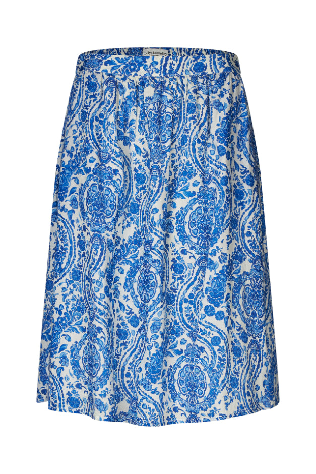 LOLLYS LAUNDRY Ella Midi Skirt | Blue Paisley