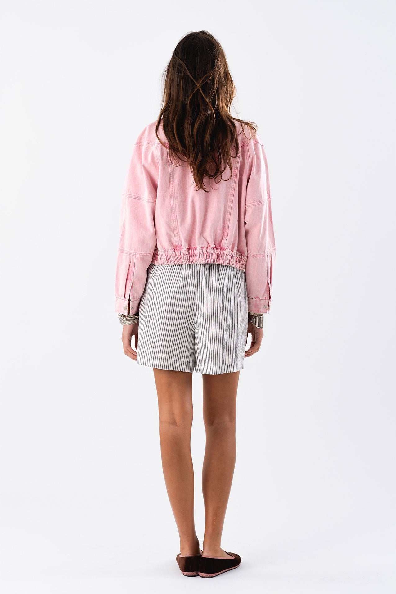 LOLLYS LAUNDRY Kingston Denim Jacket | Pink