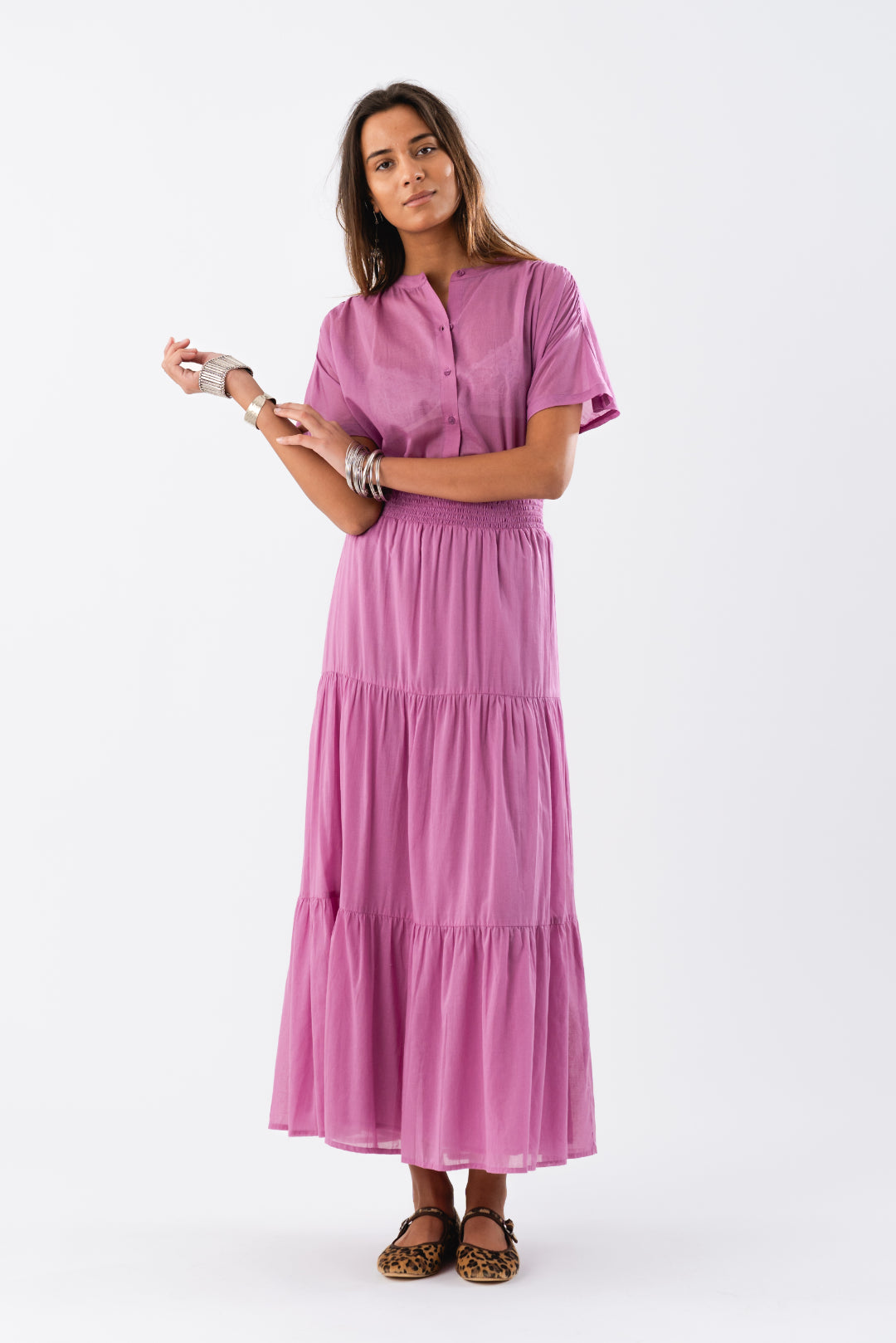 LOLLYS LAUNDRY Diamond Maxi Skirt | Lilac