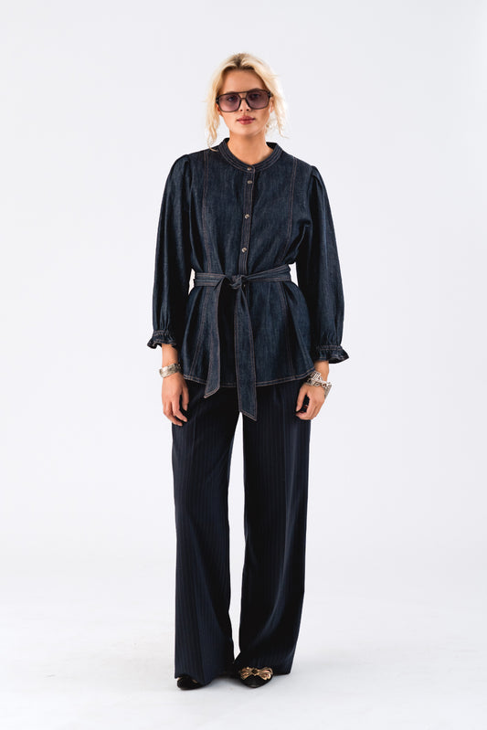 LOLLYS LAUNDRY Toni Shirt | Blue