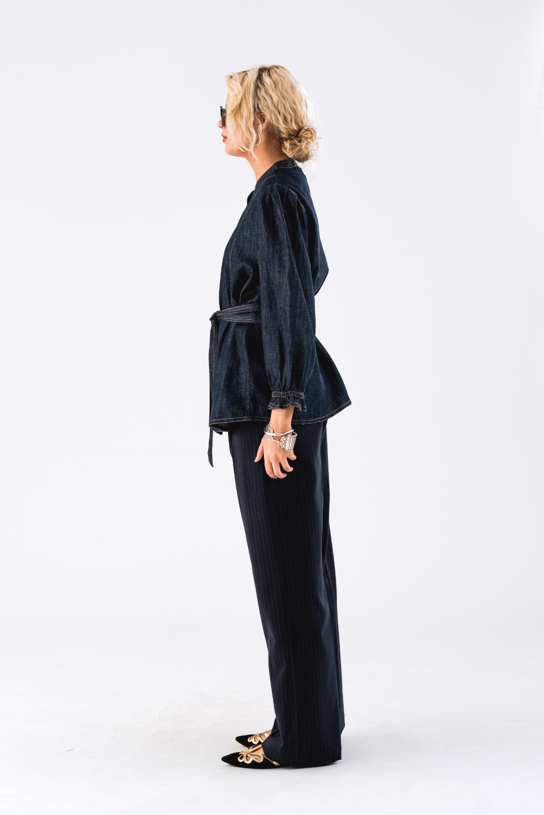 LOLLYS LAUNDRY Toni Shirt | Blue