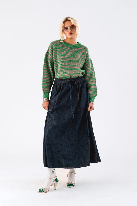 LOLLYS LAUNDRY Akana Maxi Skirt | Blue