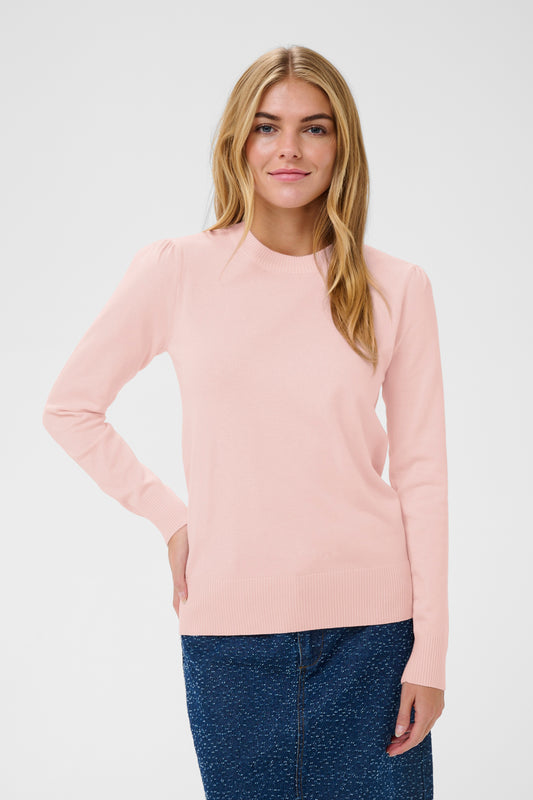 Mila Long Sleeve Pullover | Chalk Pink