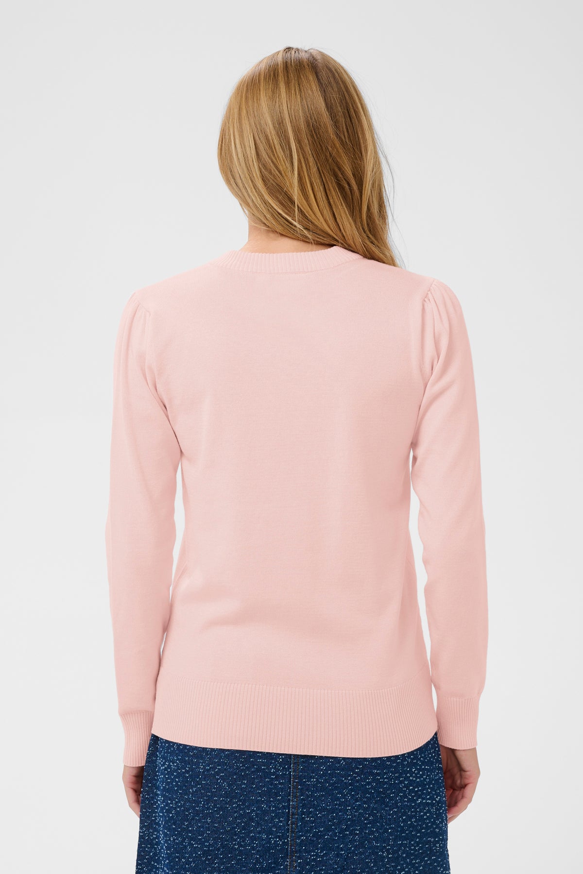 Mila Long Sleeve Pullover | Chalk Pink