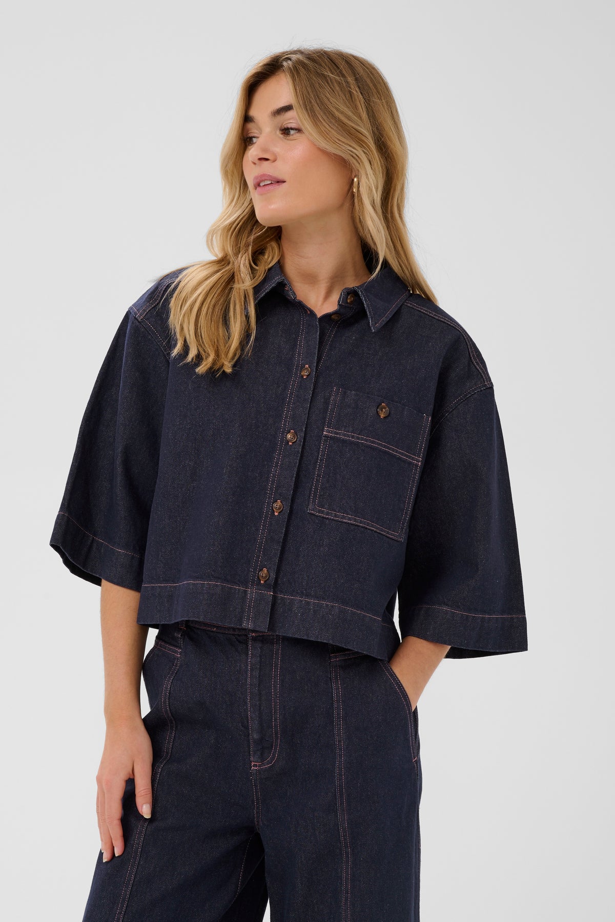 Posey Shirt | Blue Denim