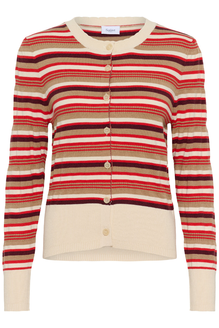 Phillia Cardigan | Valiant Poppy Stripe