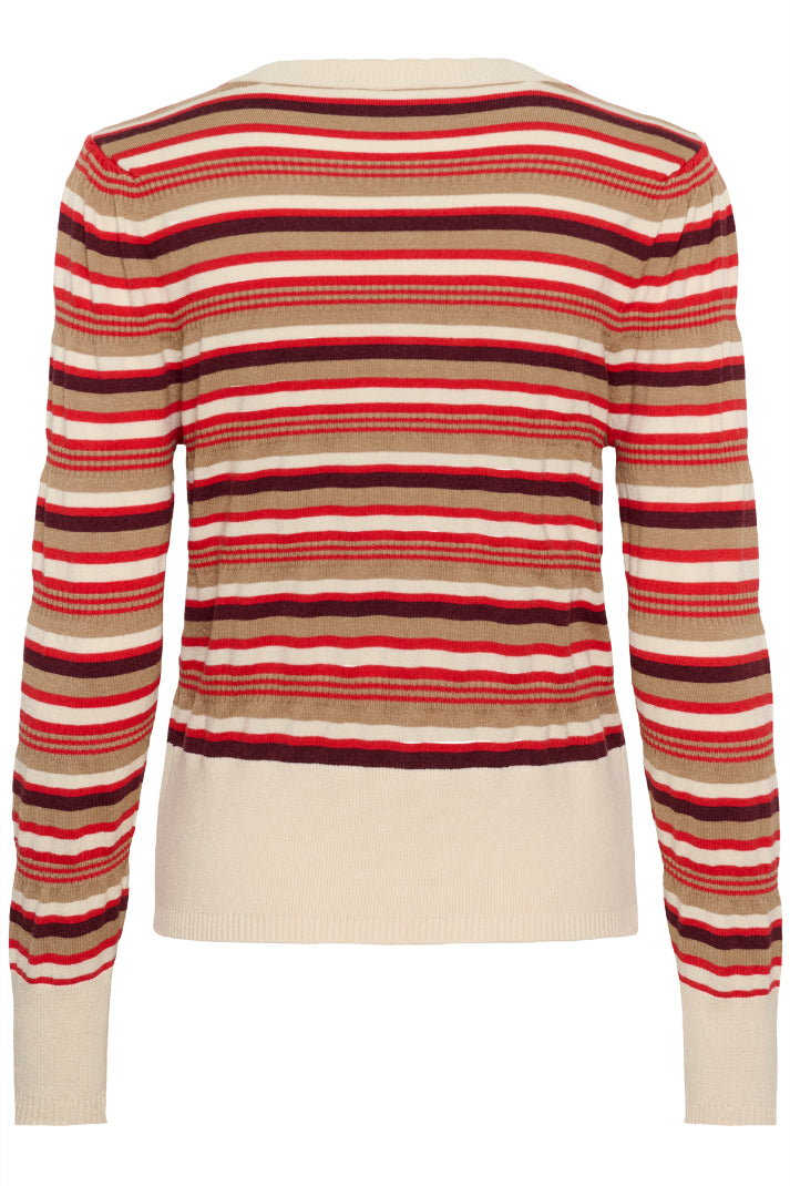 Phillia Cardigan | Valiant Poppy Stripe