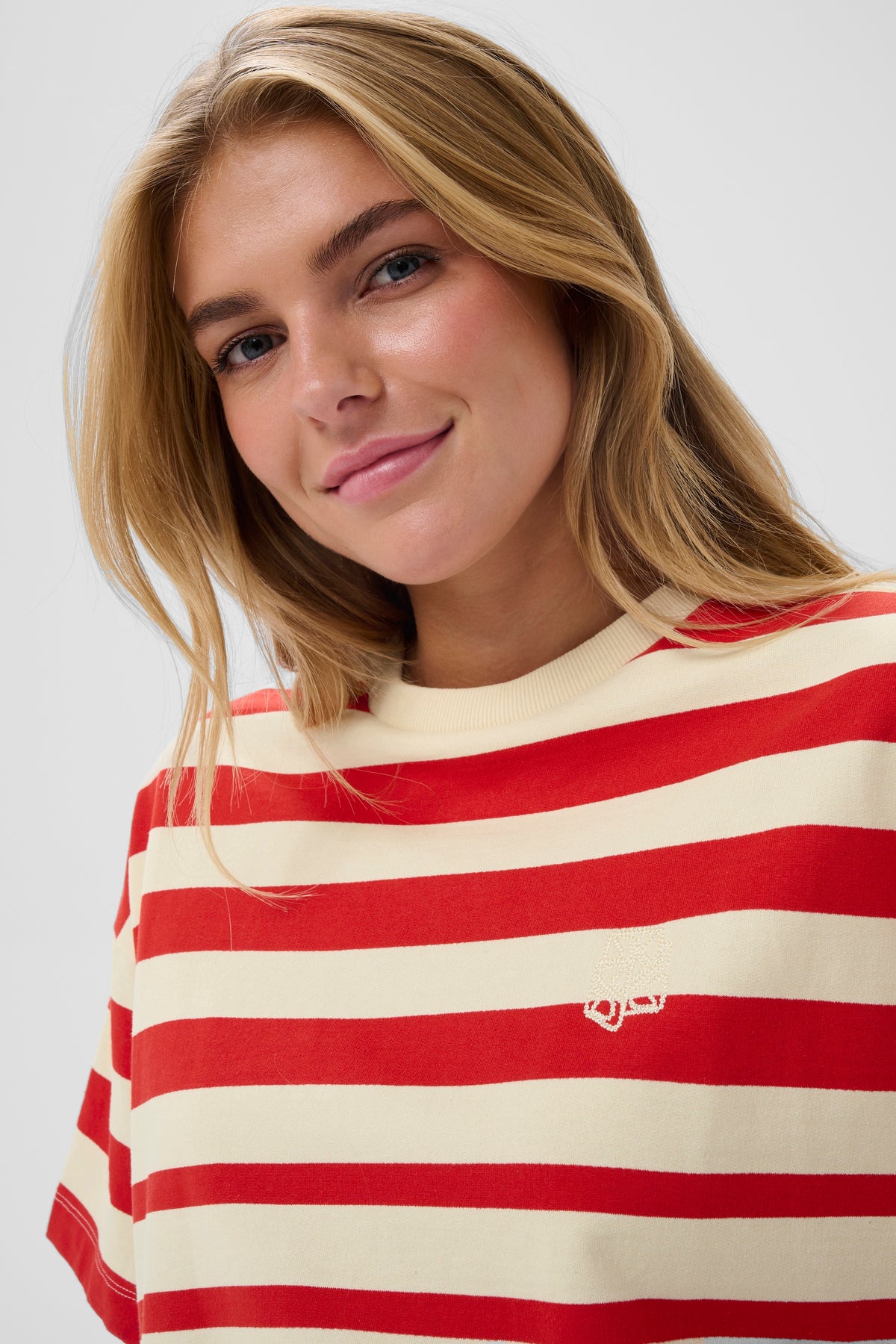Philene T-shirt | Valiant Poppy Stripe