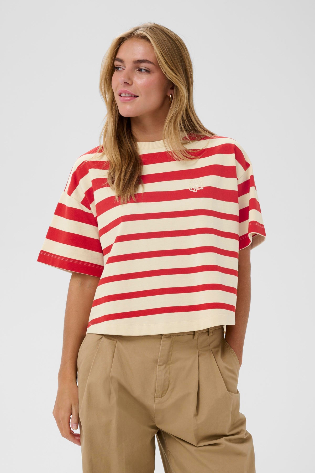 Philene T-shirt | Valiant Poppy Stripe