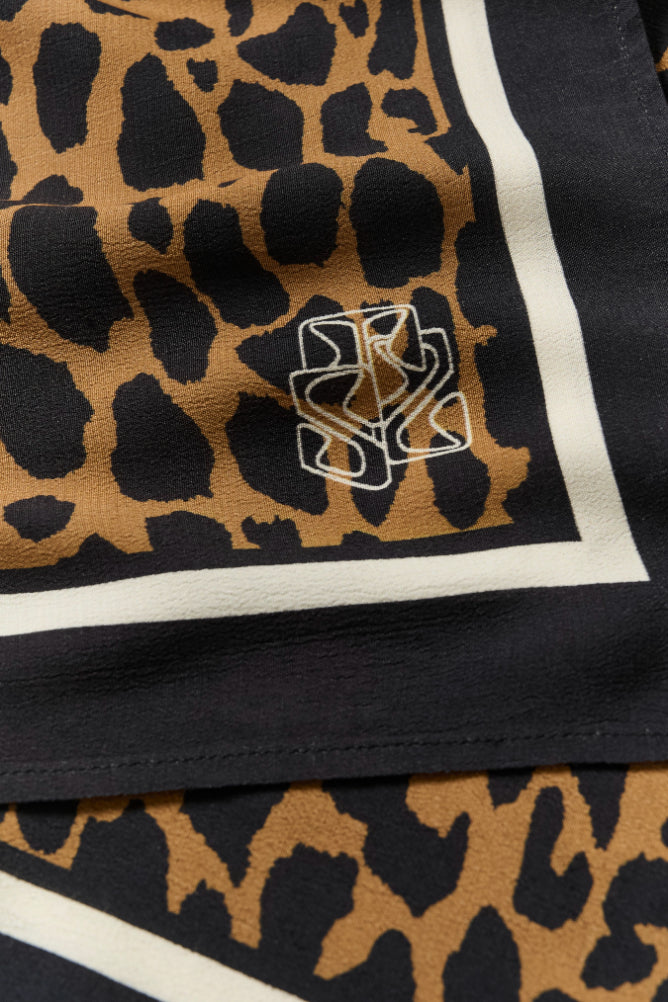 Priscilla Scarf | Tiger's Eye Spotty Leopard