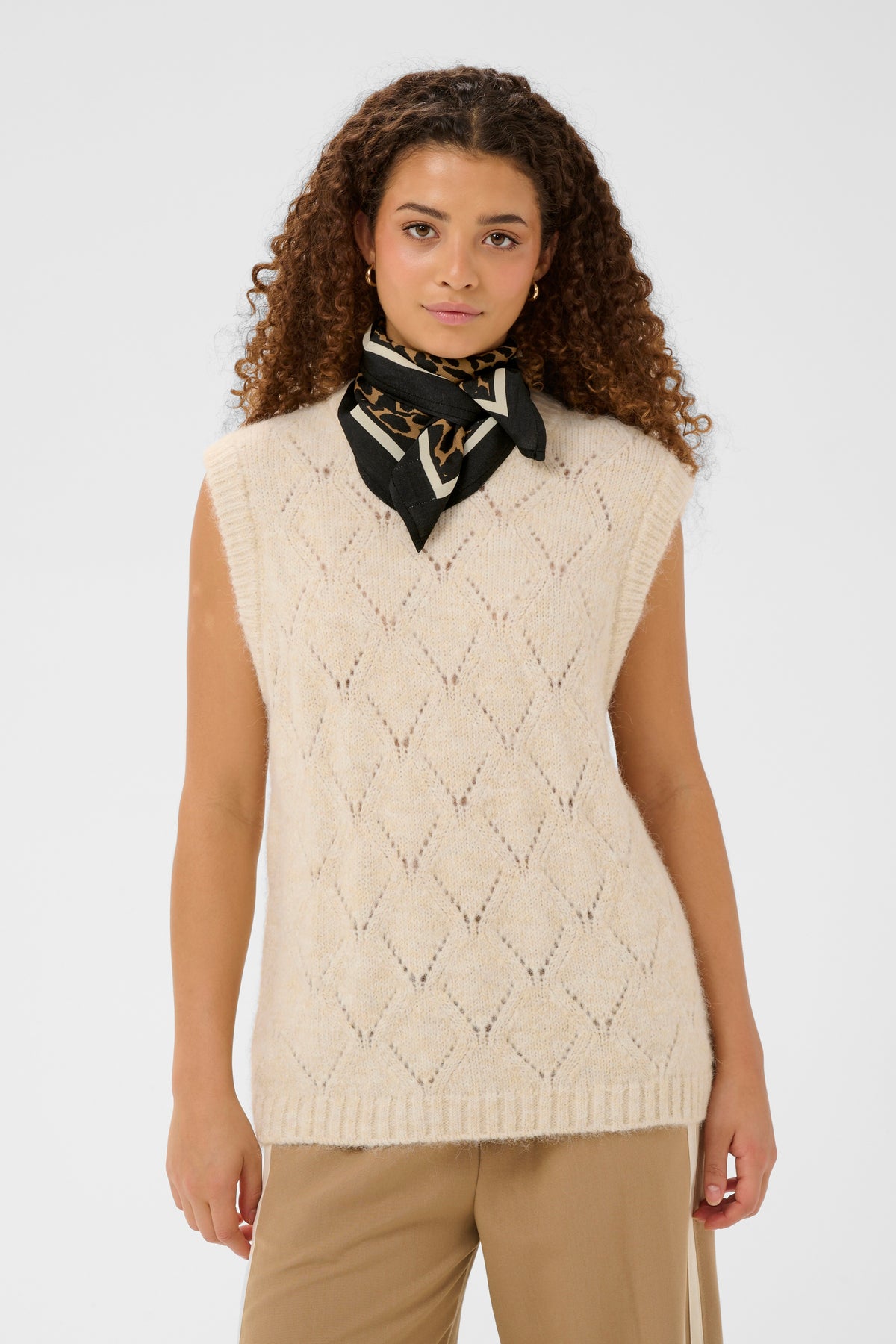 Priscilla Scarf | Tiger's Eye Spotty Leopard