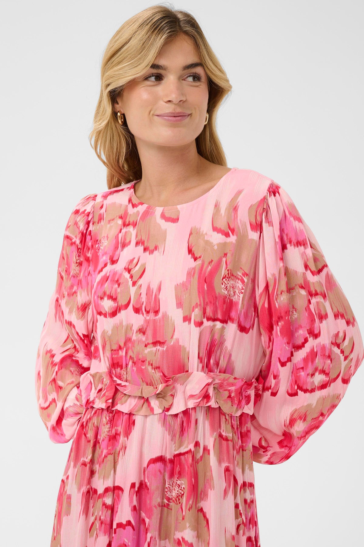 Pollyana Dress | Poppy Shaded Flower