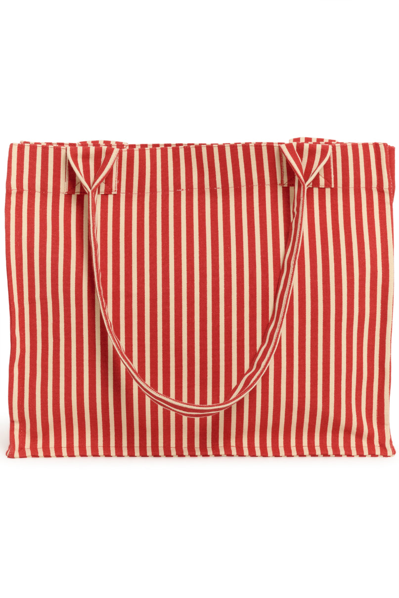Pansy Bag | Poppy Seedpearl Stripe