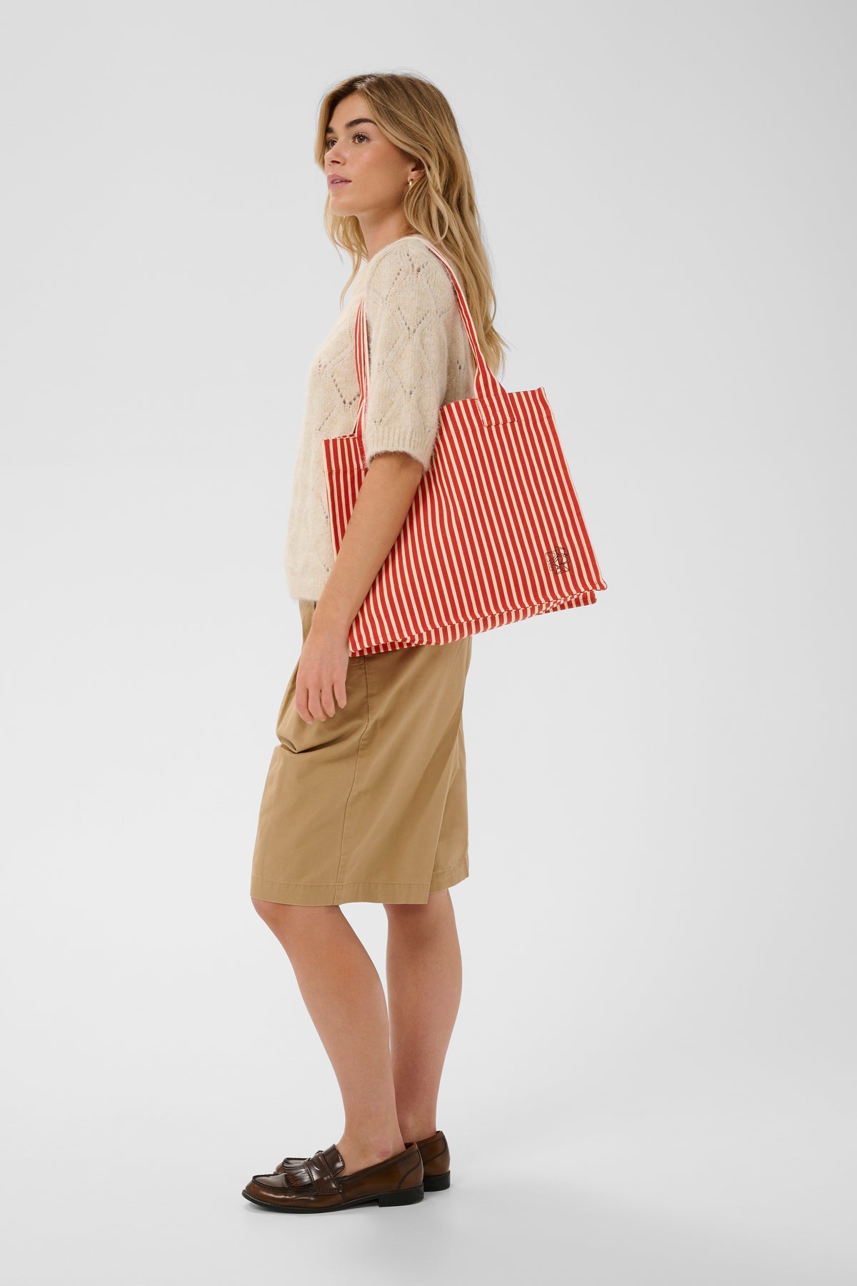Pansy Bag | Poppy Seedpearl Stripe