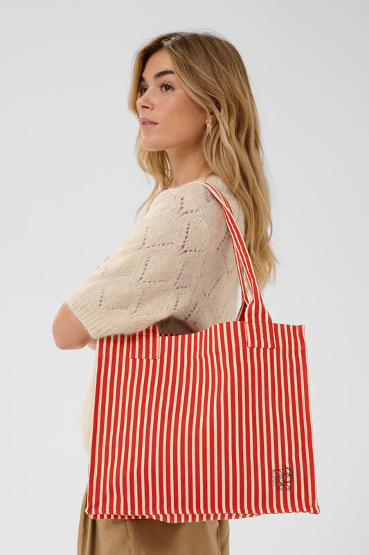 Pansy Bag | Poppy Seedpearl Stripe