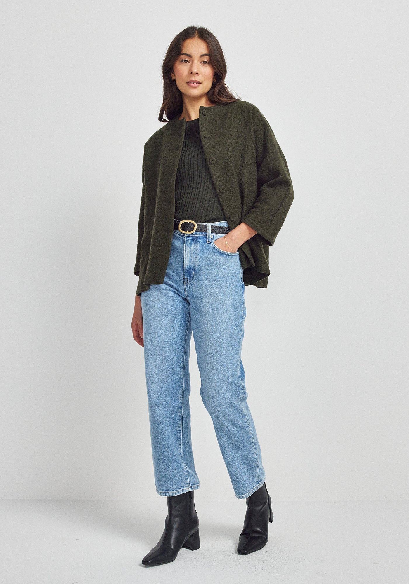 Elodie Jacket | Midnight Moss