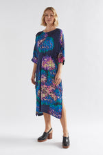 Load image into Gallery viewer, Elk Devon Midi Dress - Optic Bloom Print
