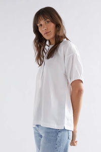 Elk Strom Linen Shirt - White