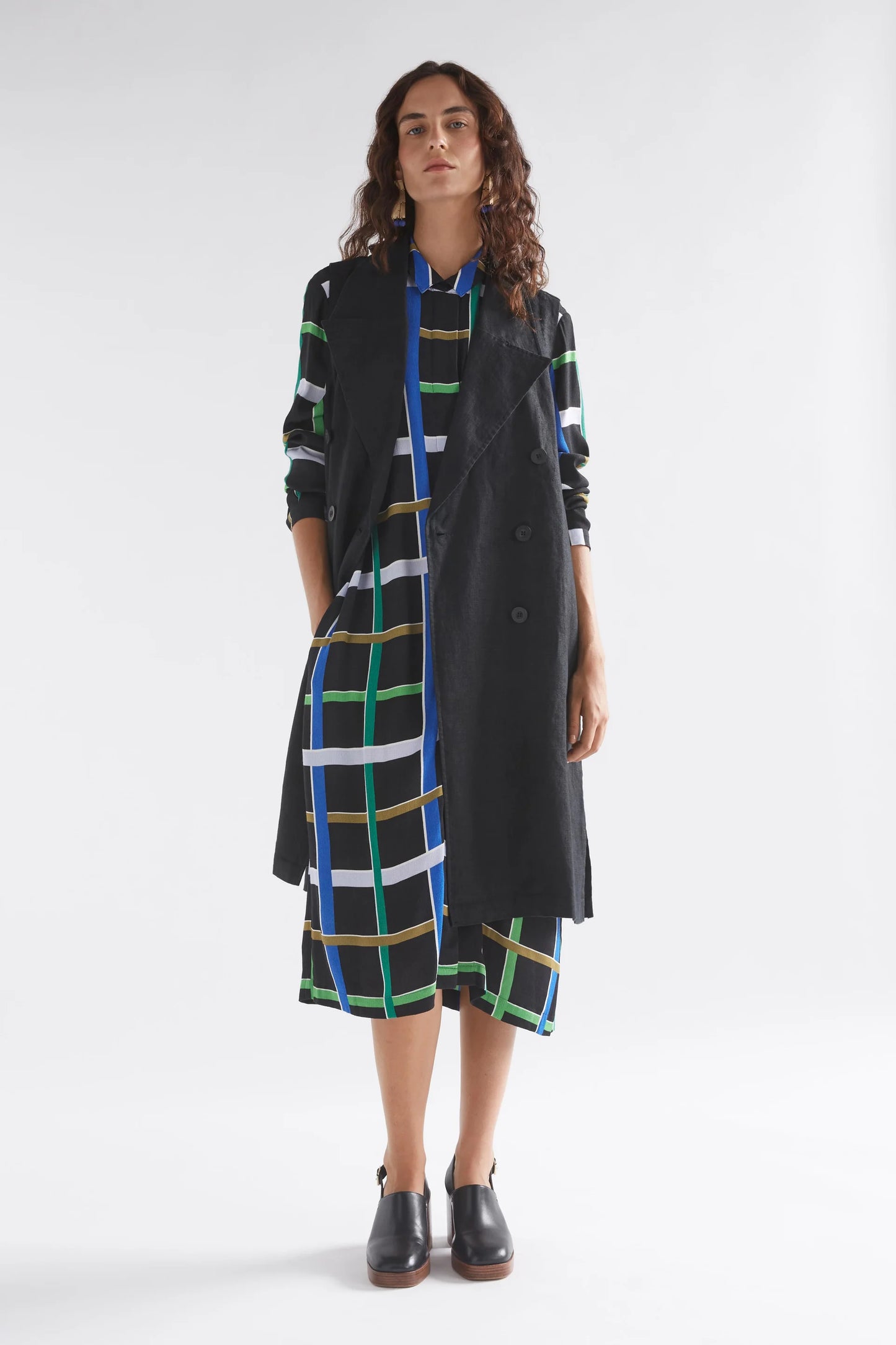 ELK Janik Dress | Ladder Print