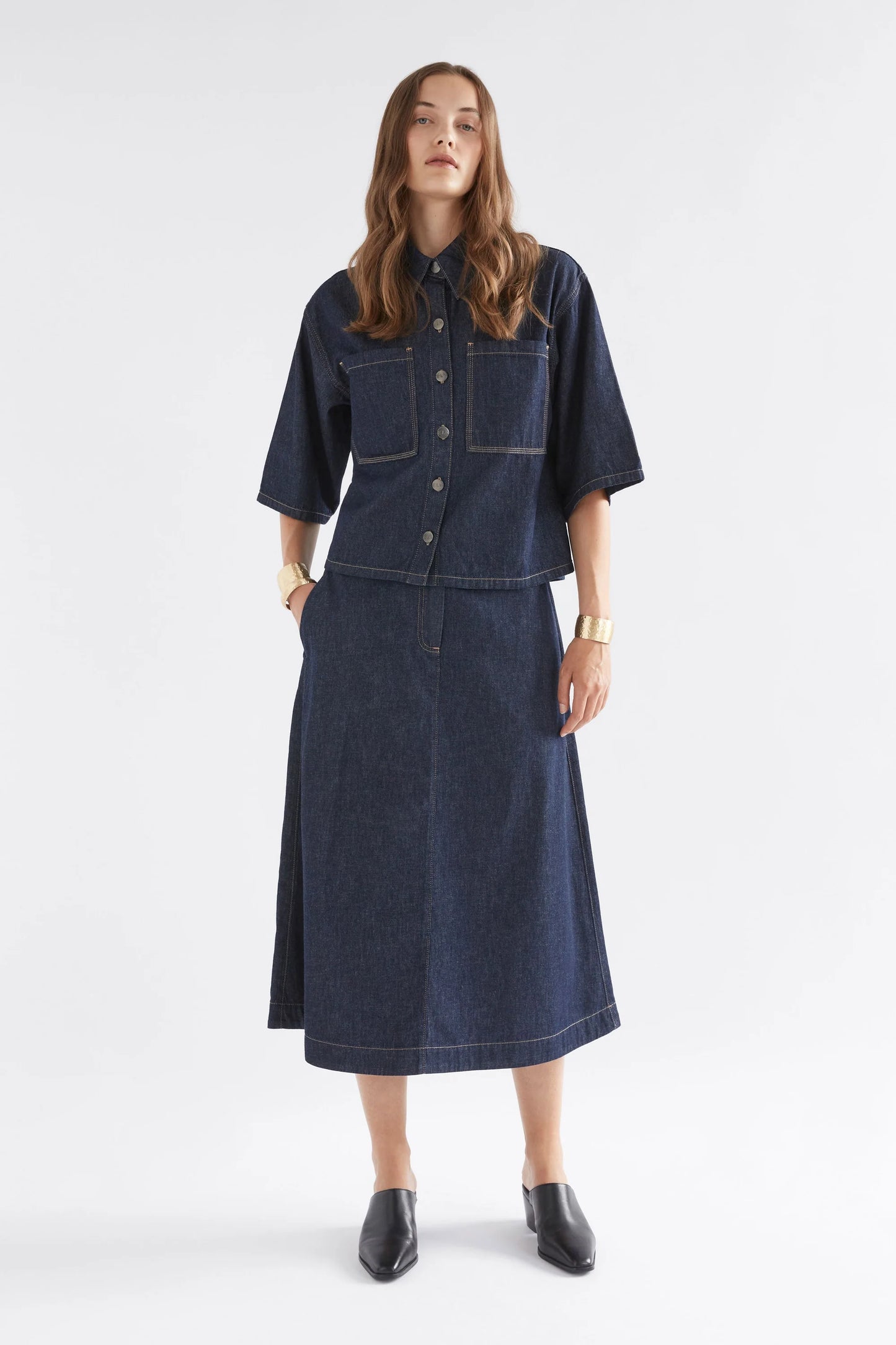 ELK Denym Skirt | Authentic Blue Wash