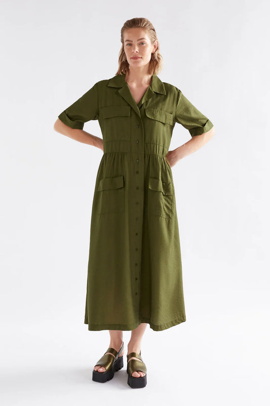 Eine Shirt Dress | Bright Olive