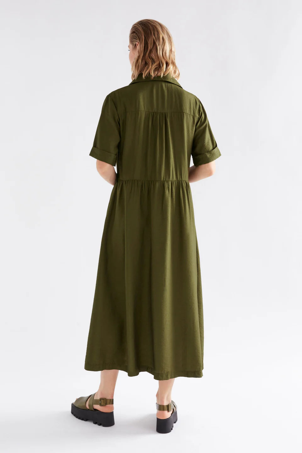 Eine Shirt Dress | Bright Olive