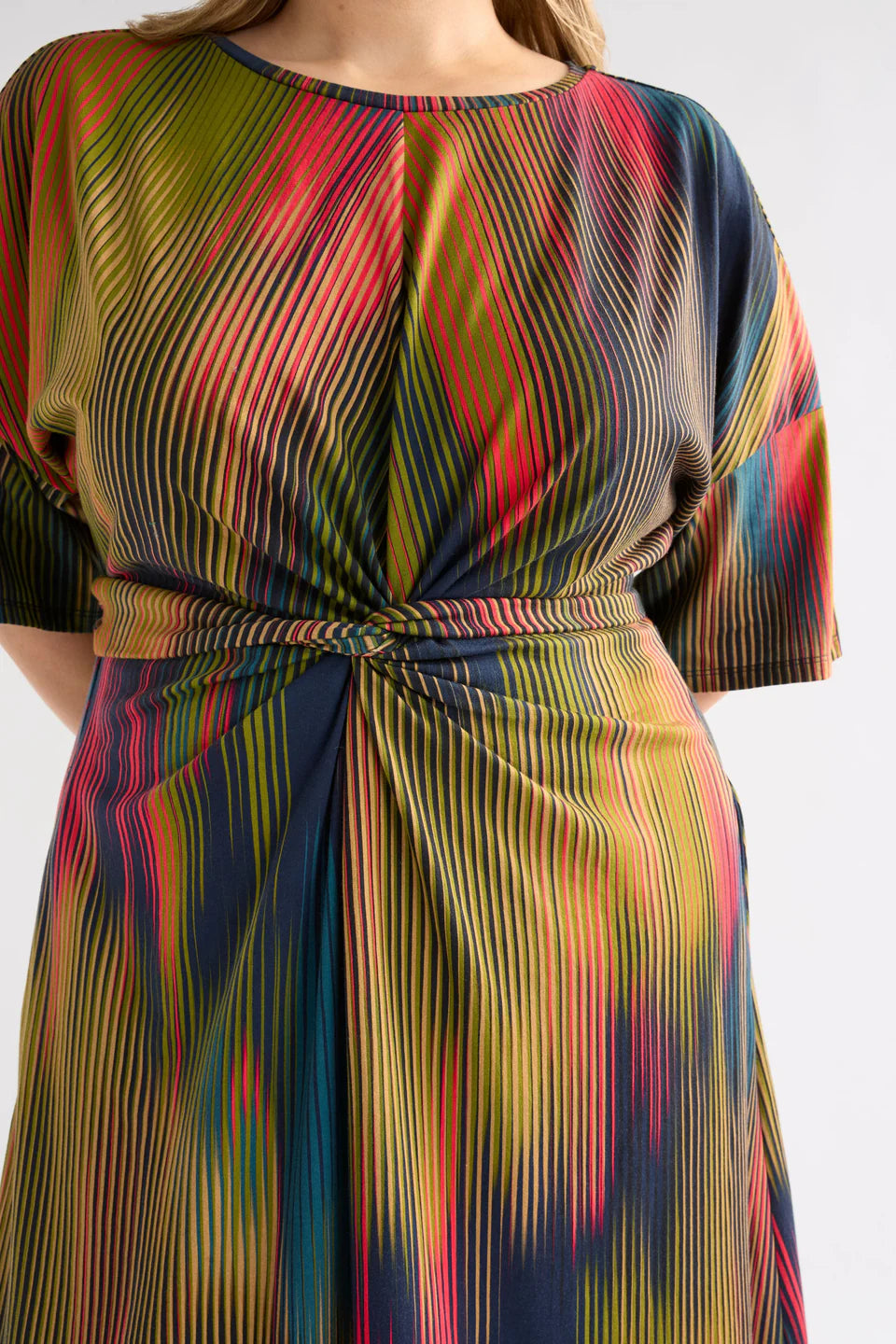 Kihte Tshirt Dress | Arran Stripe Print