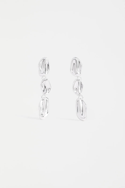 Delaa Drop Earring | Silver